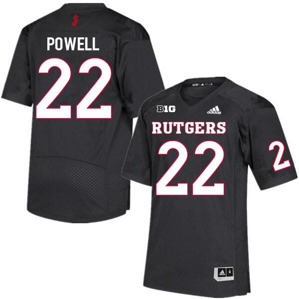 Rutgers Scarlet Knights #22 Tyreem Powell Black High School Stitched Jersey